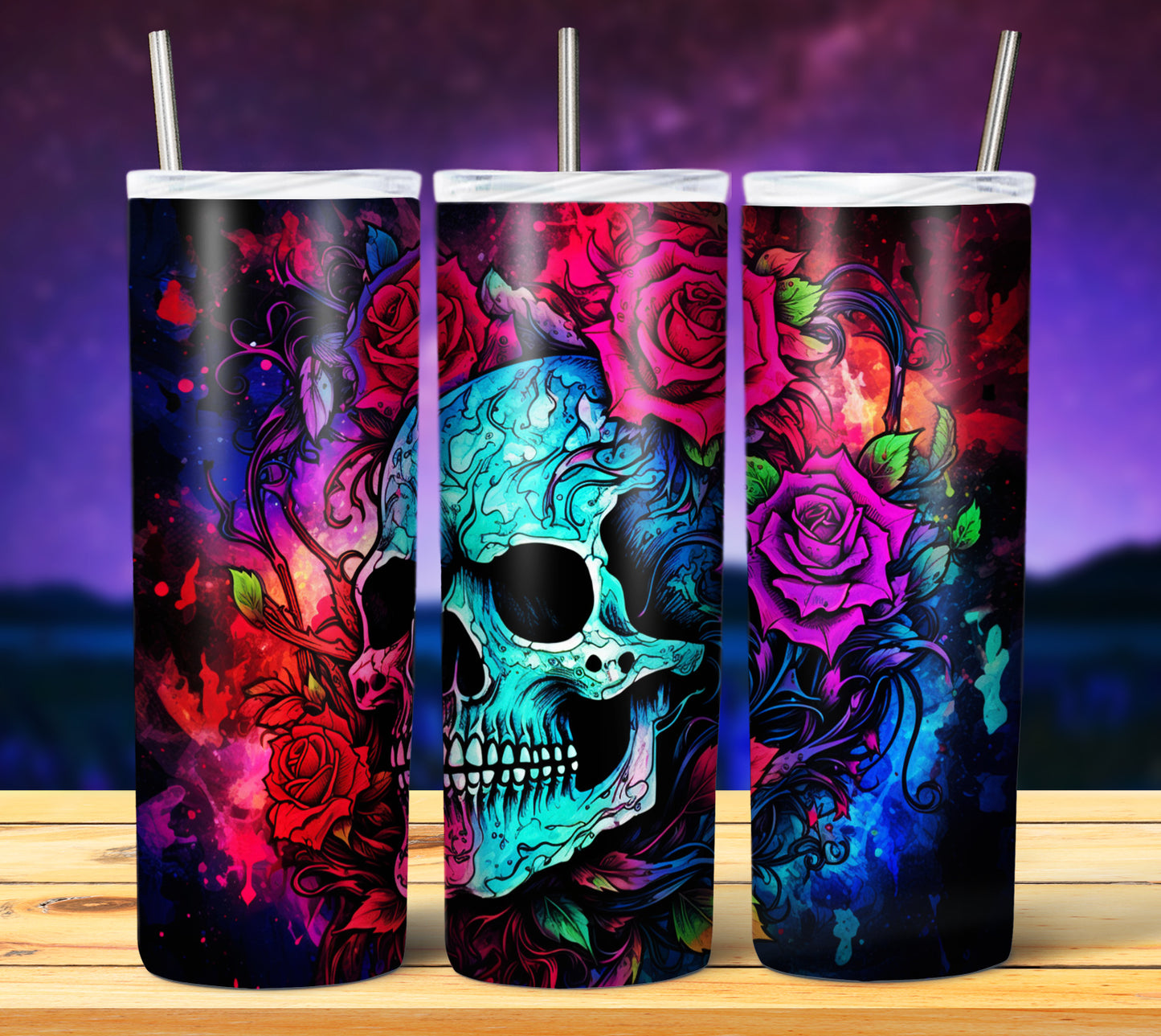 50 Watercolor Halloween Sublimation 20oz Images Bundle