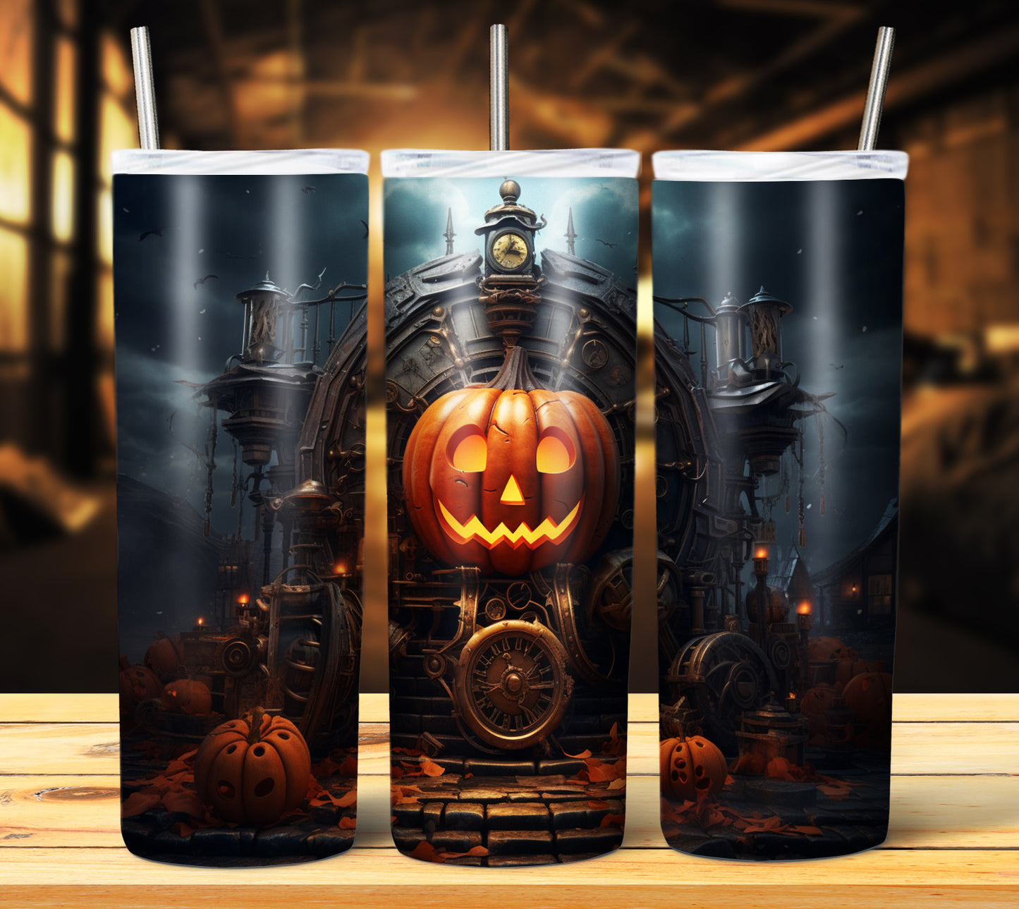 40 SteamPunk Halloween Sublimation 20oz Images Bundle