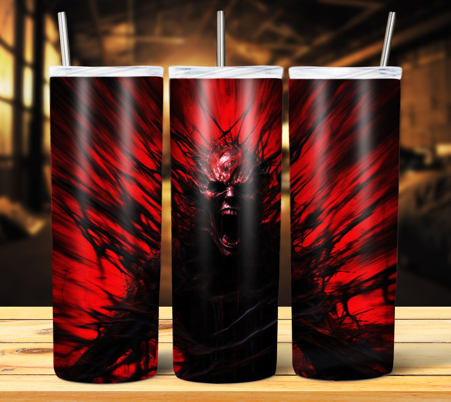 25 Creepy Halloween Sublimation 20oz Images Bundle