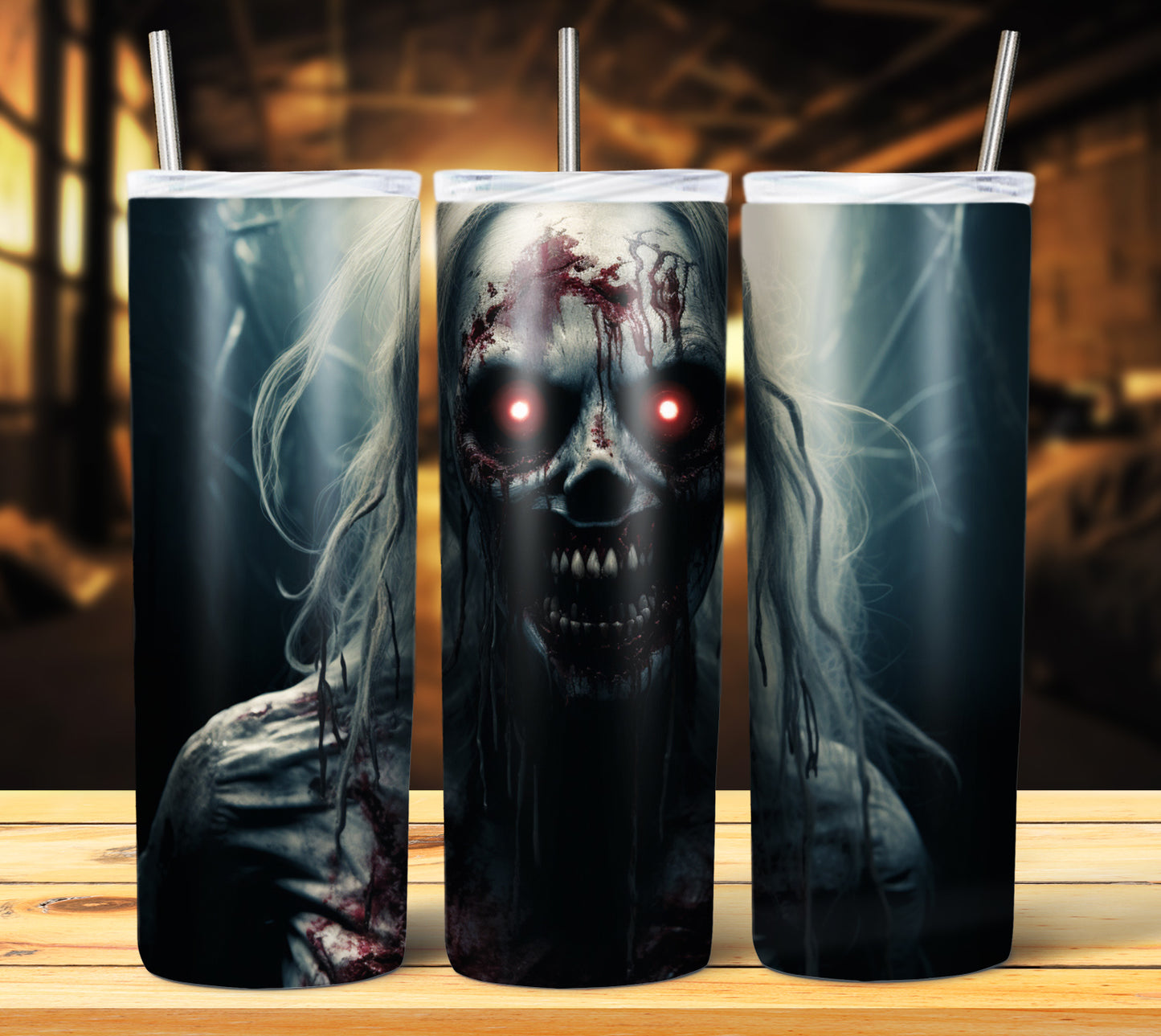 25 Creepy Halloween Sublimation 20oz Images Bundle