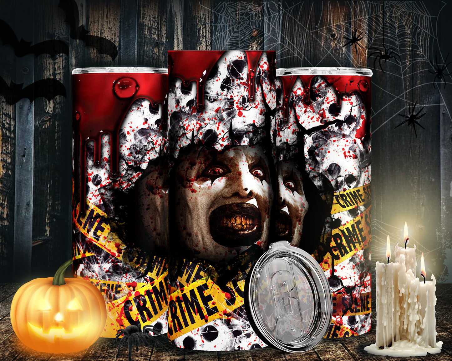 30 Horror Halloween Sublimation 20oz Images Bundle