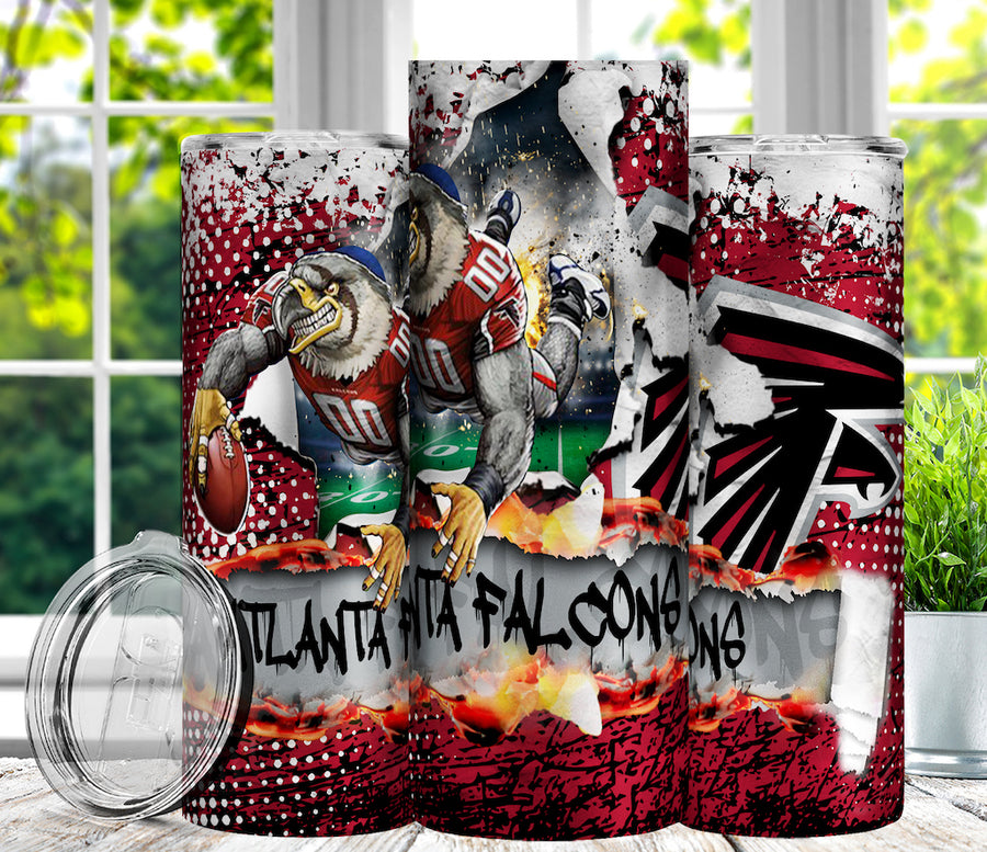 Football 20oz Sublimation Tumbler Image