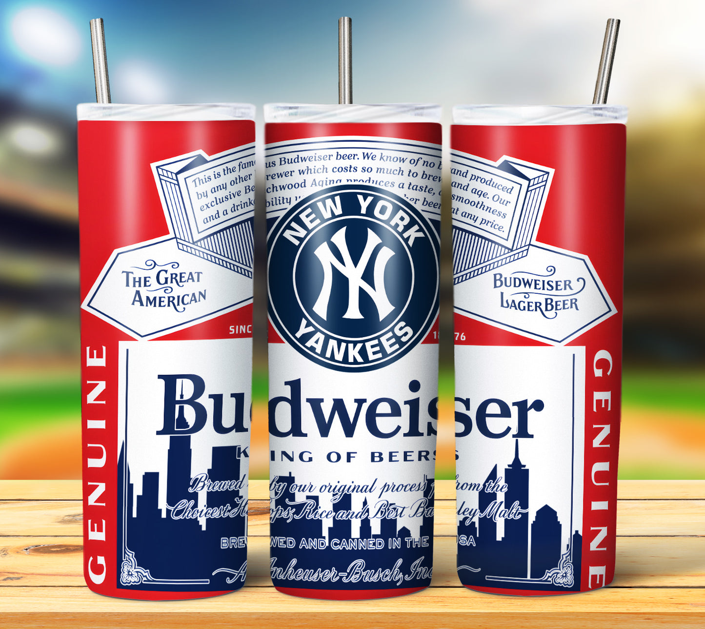 Baseball 20oz Sublimation Tumbler Image