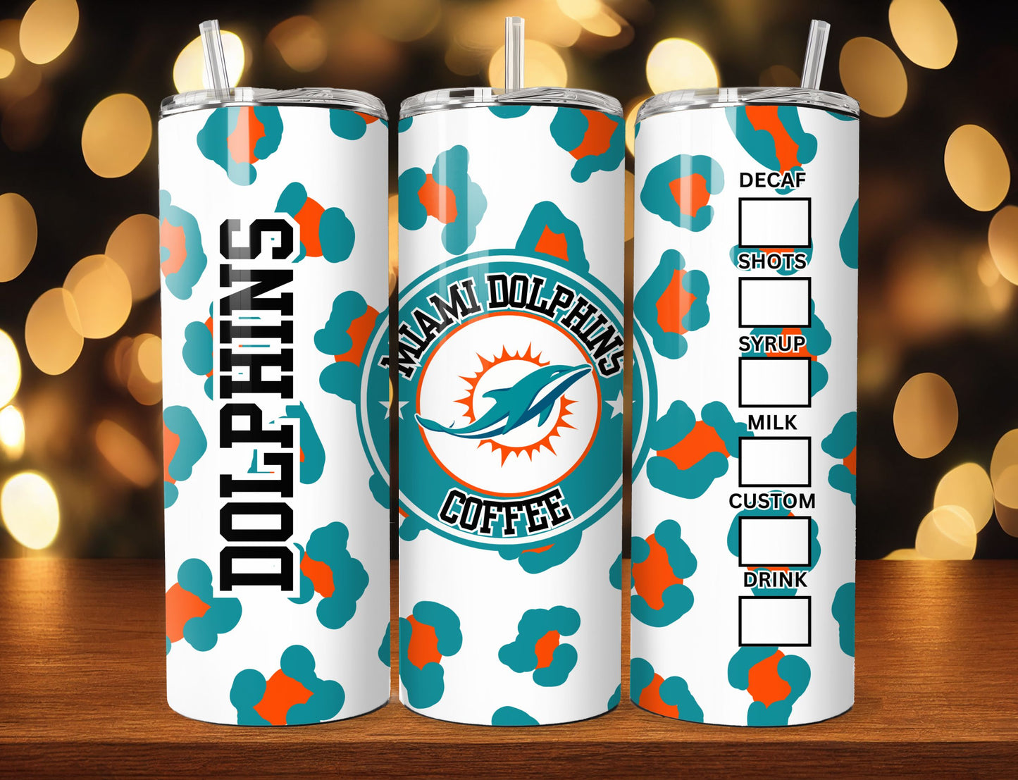 Football 20oz Sublimation Tumbler Image