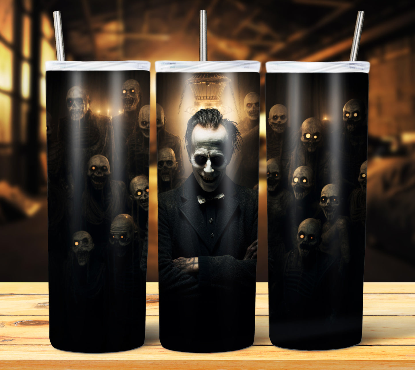 25 Creepy Halloween Sublimation 20oz Images Bundle