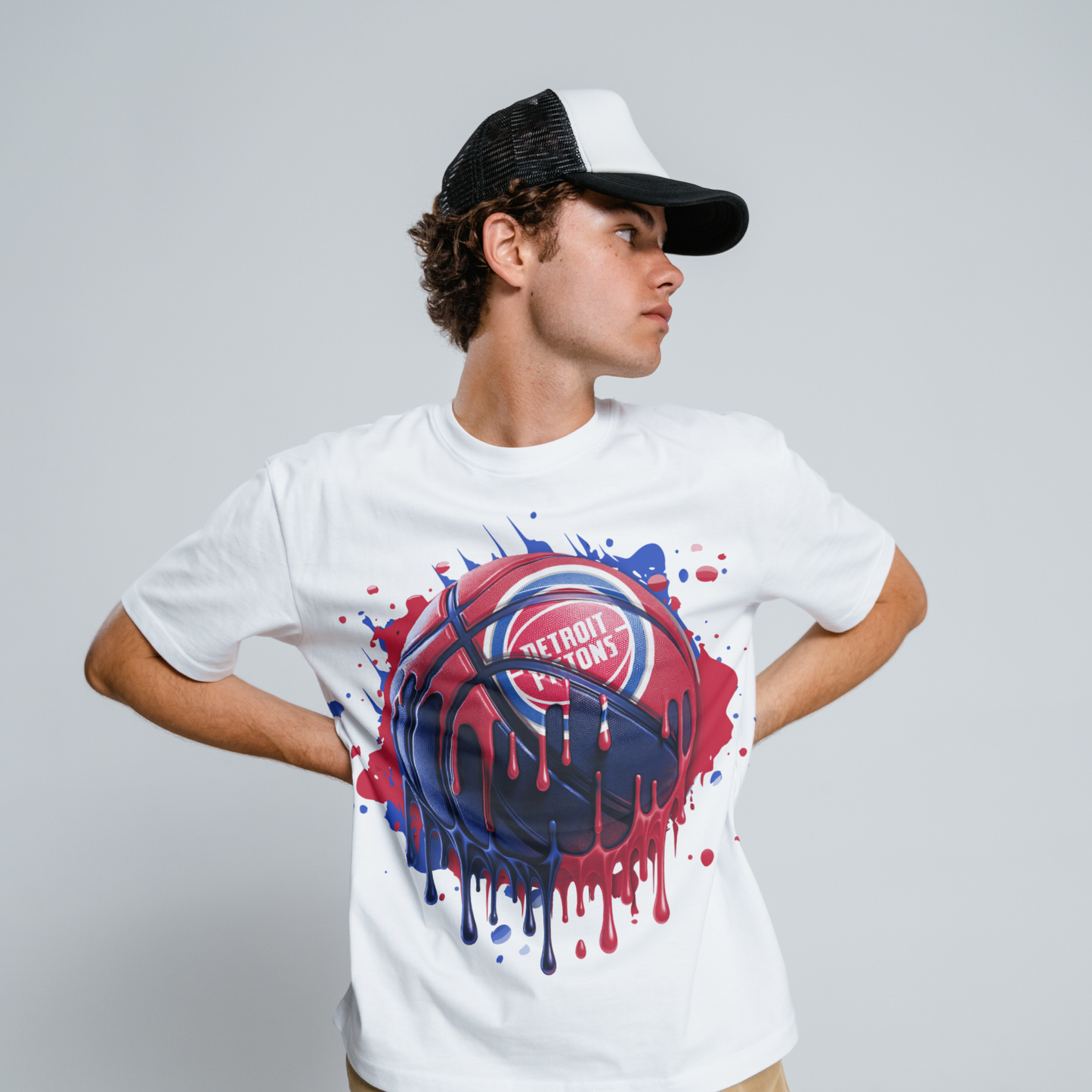 Dripping Basketball Sublimation/DTF T-shirt Images