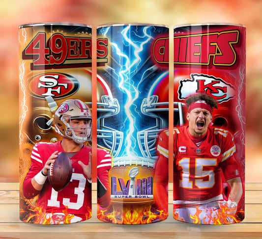 Football 20oz Sublimation Tumbler Images Bundle