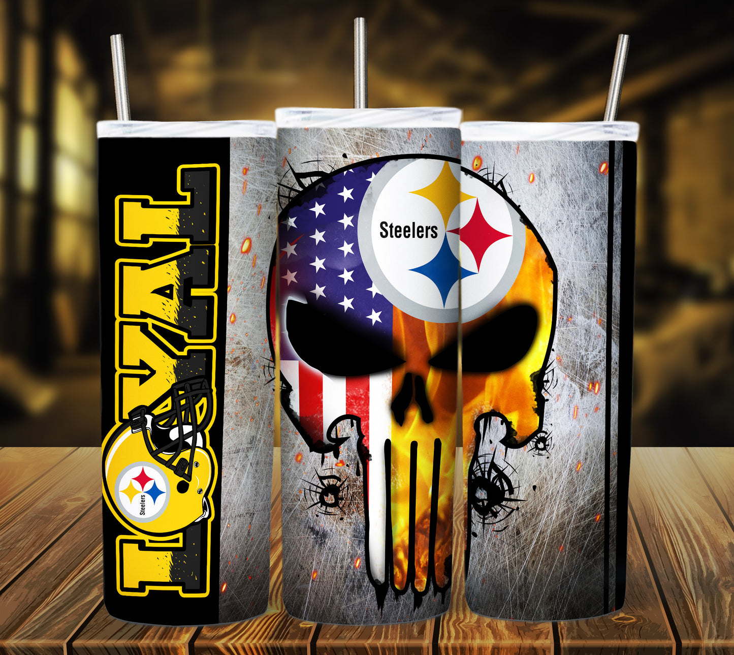 Football 20oz Sublimation Tumbler Image