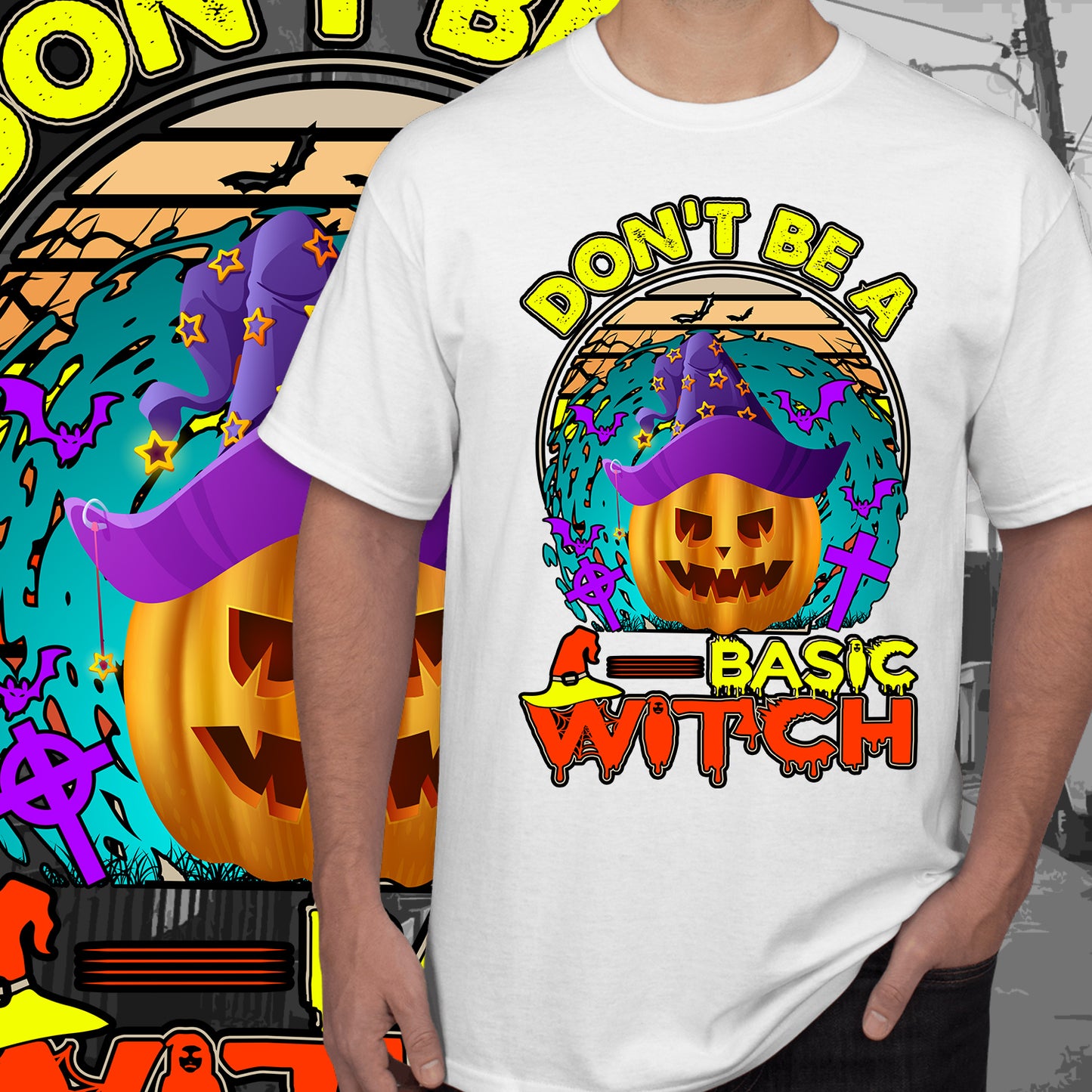 21 Halloween Sublimation T-Shirt Image Bundle