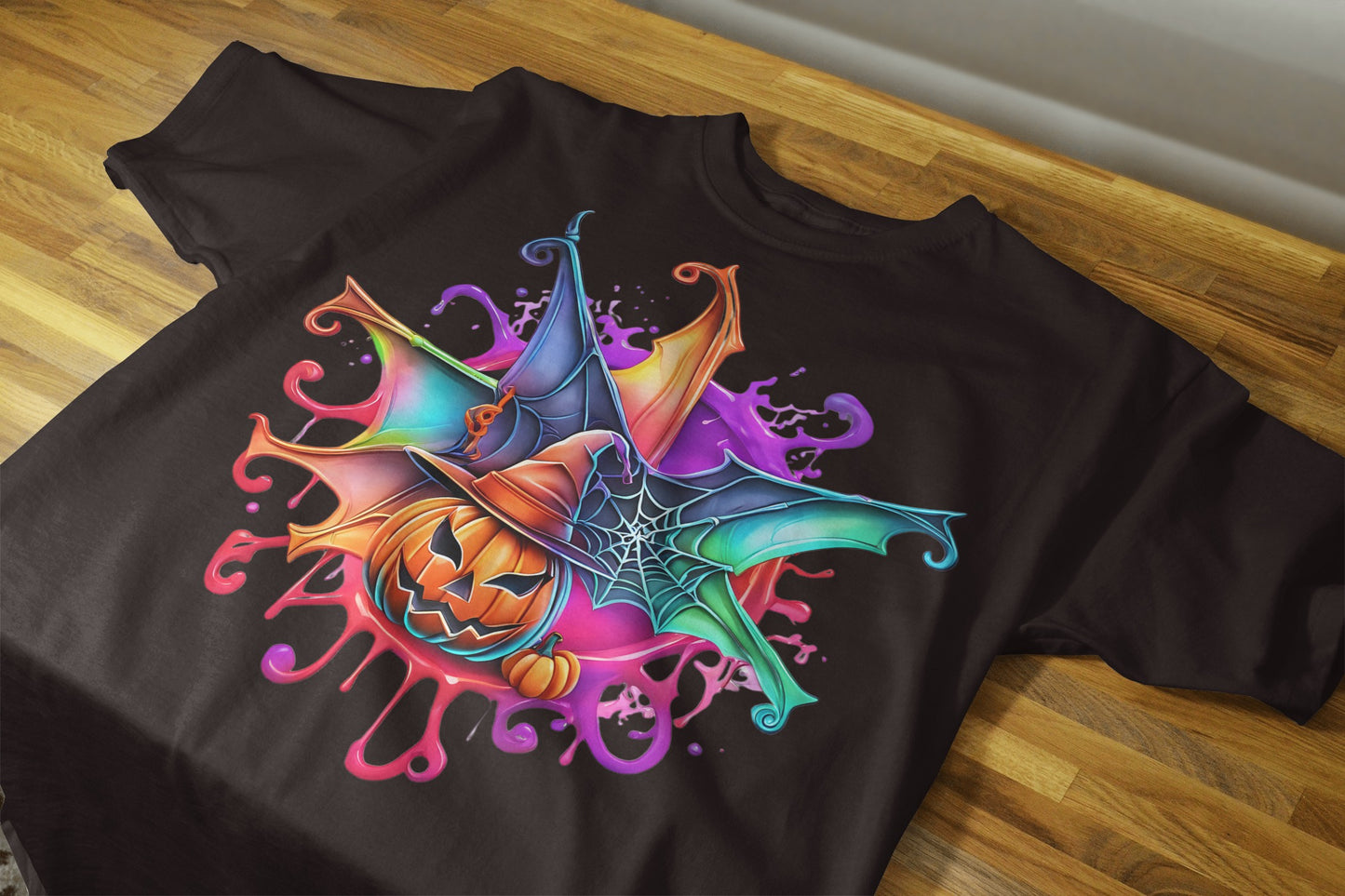 90+ Colorful Halloween Sublimation T-Shirt Images Bundle