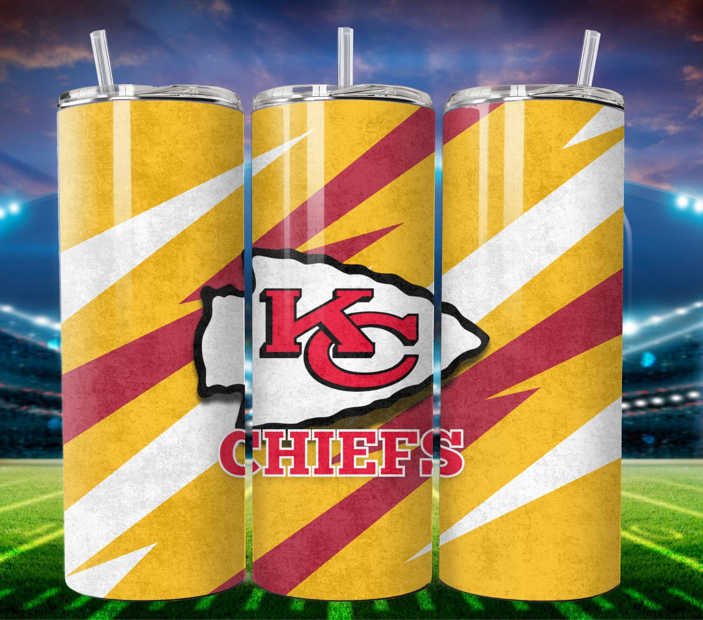 Football 20oz Sublimation Tumbler Image