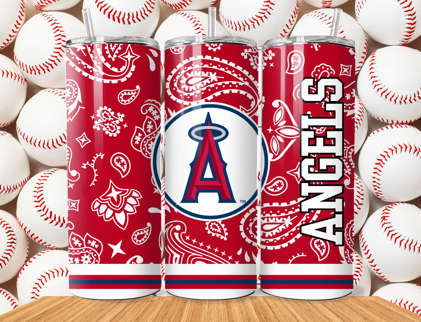 Baseball 20oz Sublimation Tumbler Image