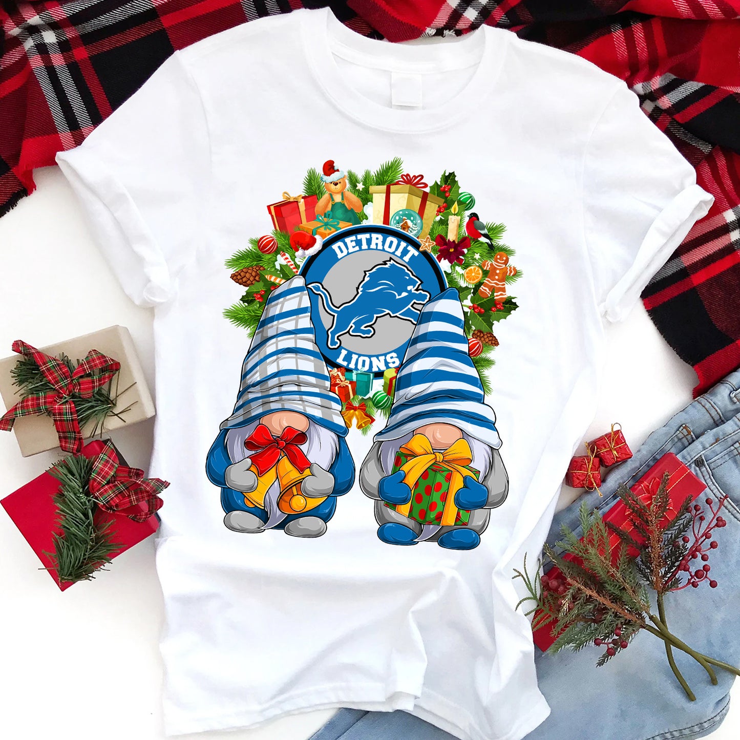 Christmas Football Gnomes T-Shirt/DTF Sublimation Image