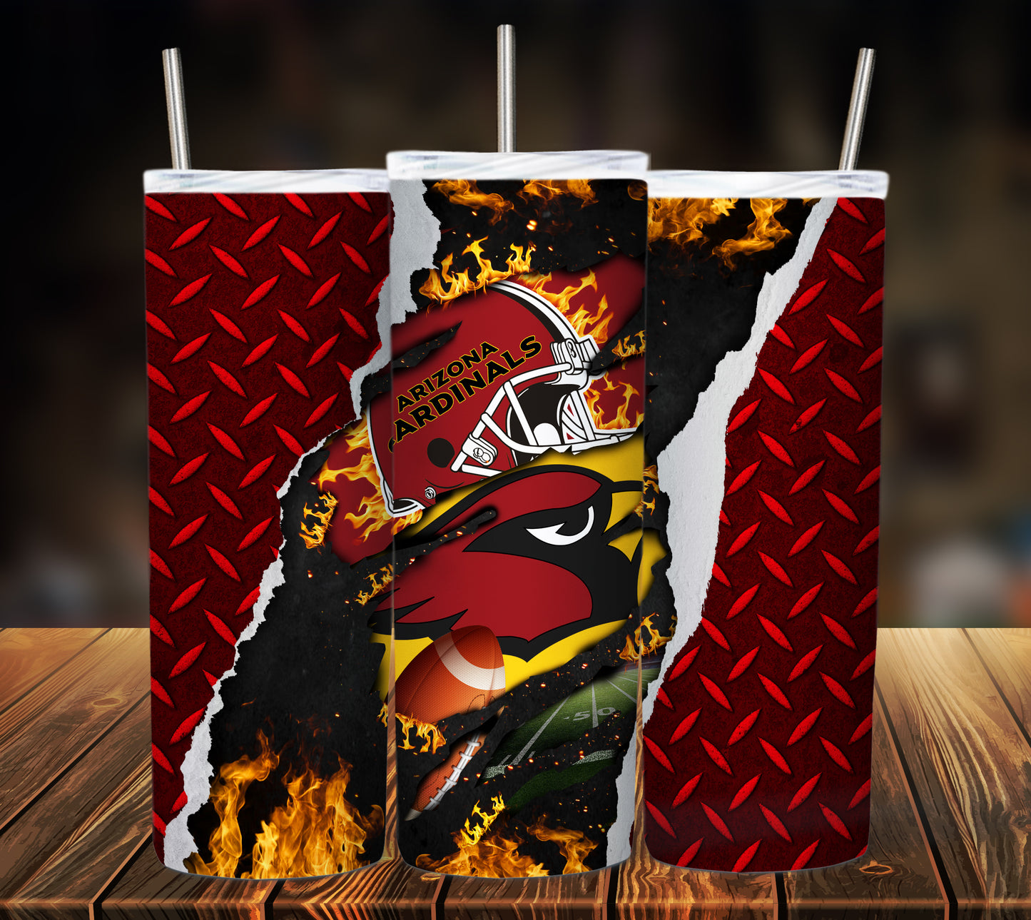 Football 20oz Sublimation Tumbler Image