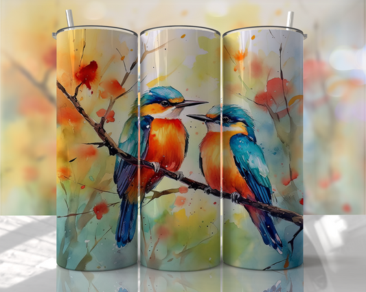 Birds 20oz Sublimation Tumbler Image