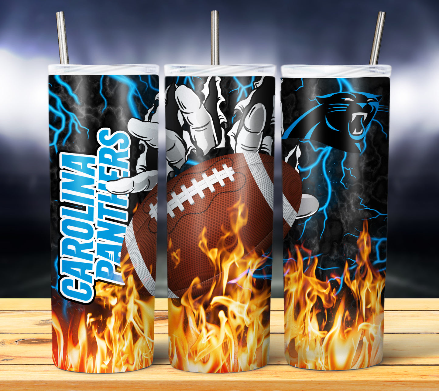 Football 20oz Sublimation Tumbler Image