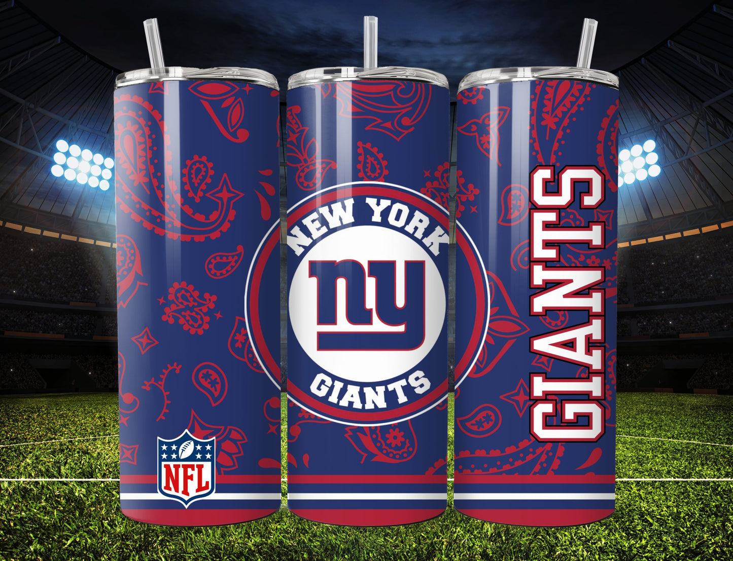 Football 20oz Sublimation Tumbler Image