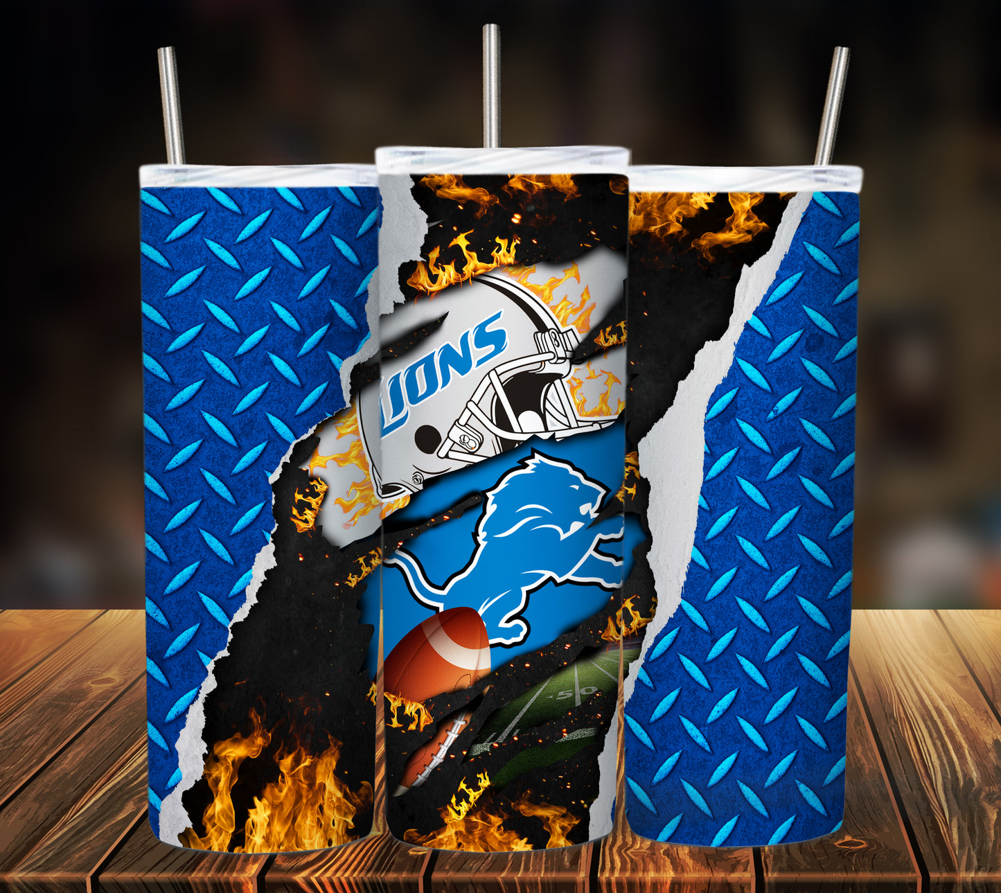 Football 20oz Sublimation Tumbler Image