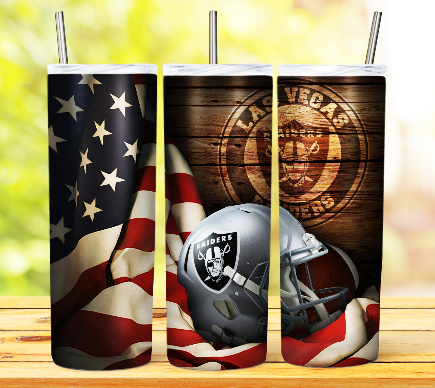 Football 20oz Sublimation Tumbler Image