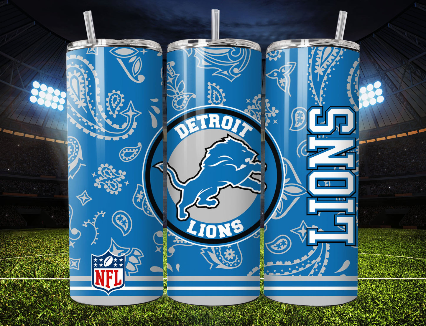 Football 20oz Sublimation Tumbler Image