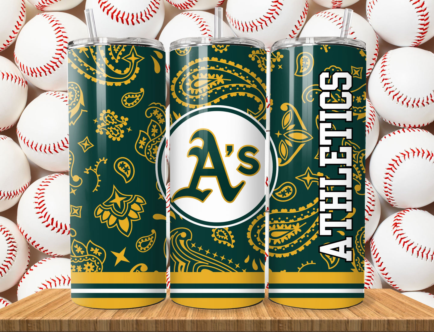 Baseball 20oz Sublimation Tumbler Image