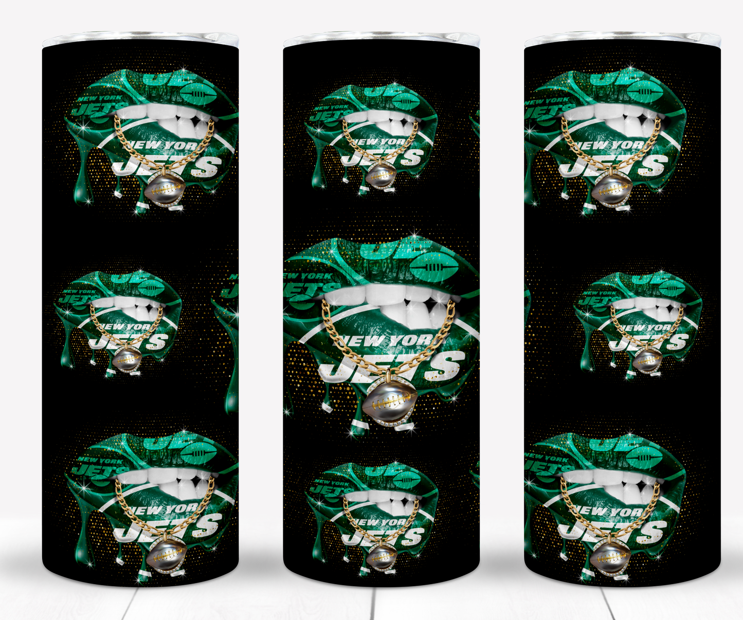 Lips Football 20oz Sublimation Tumbler Image