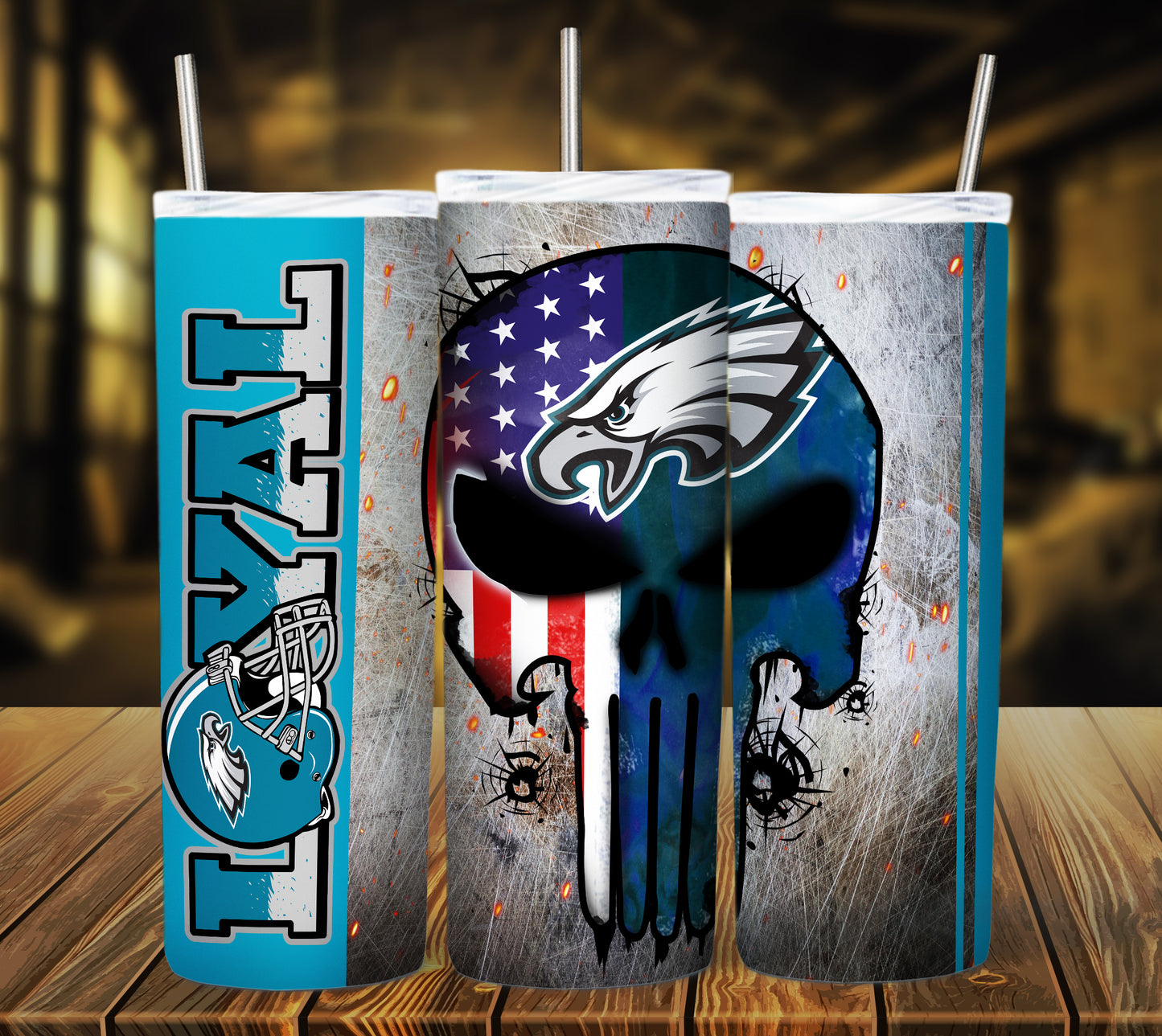 Football 20oz Sublimation Tumbler Image