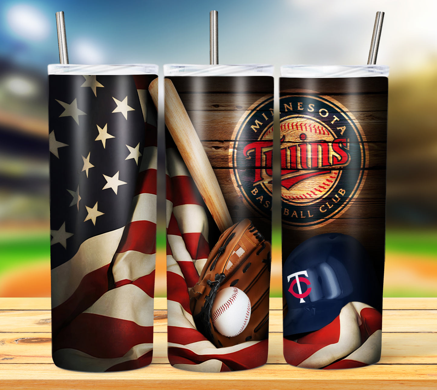 Baseball 20oz Sublimation Tumbler Image