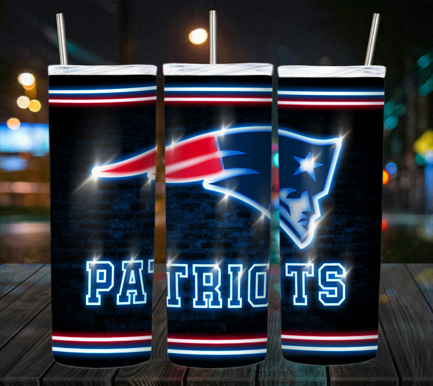 Football 20oz Sublimation Tumbler Image