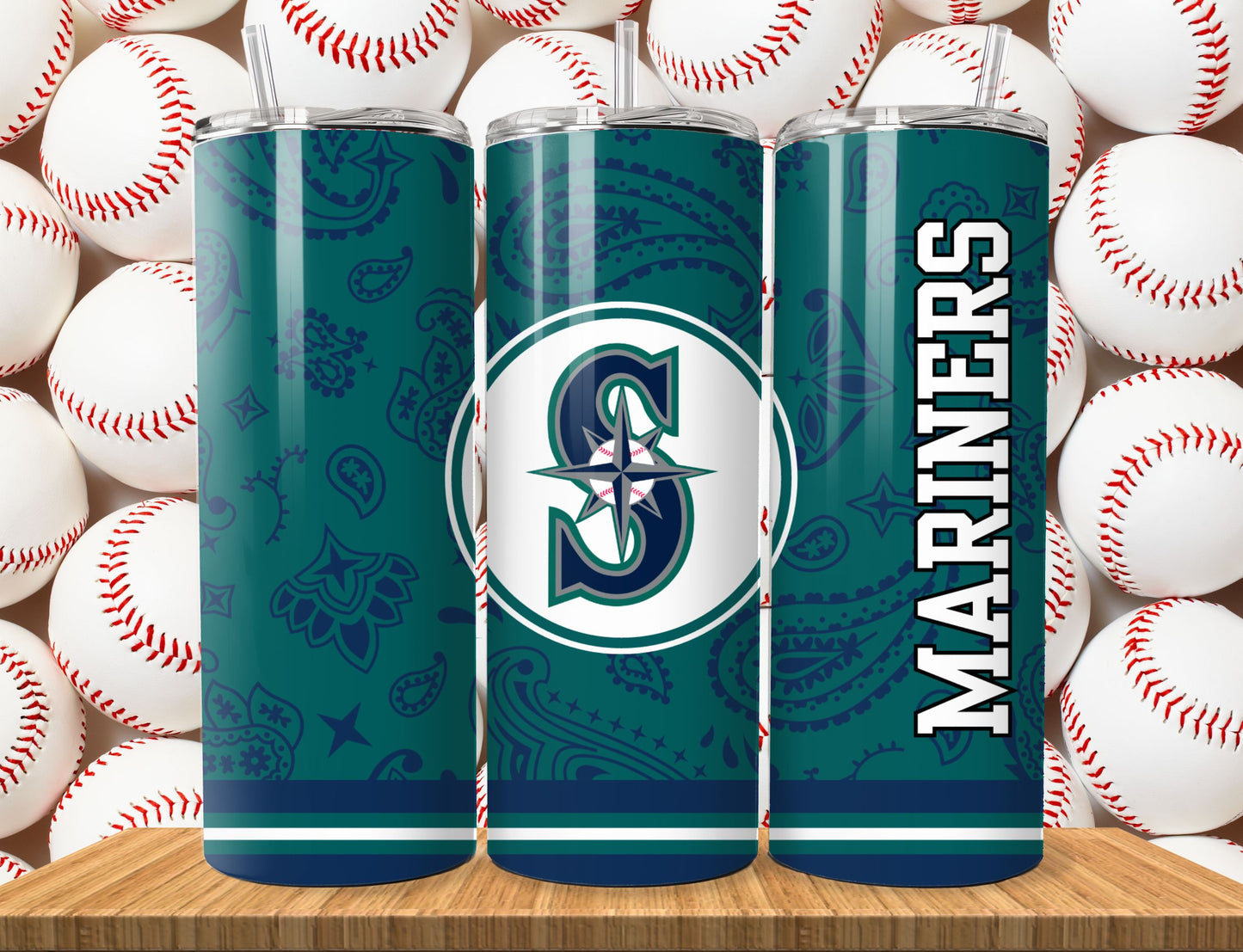 Baseball 20oz Sublimation Tumbler Image