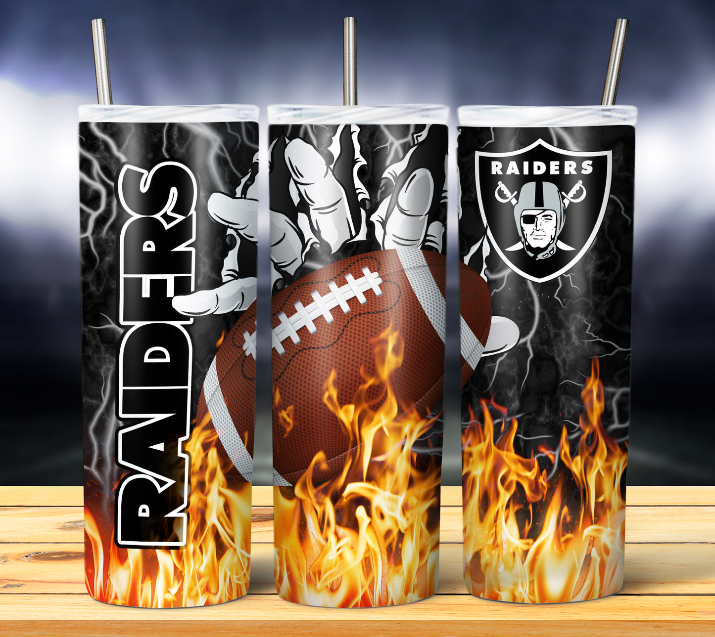 Football 20oz Sublimation Tumbler Image