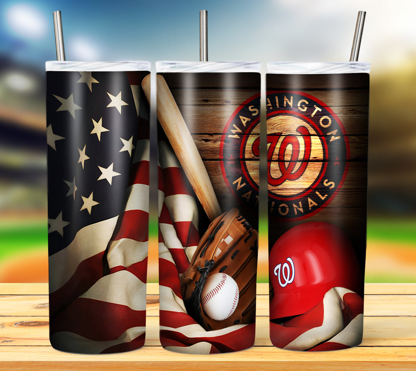 Baseball 20oz Sublimation Tumbler Image