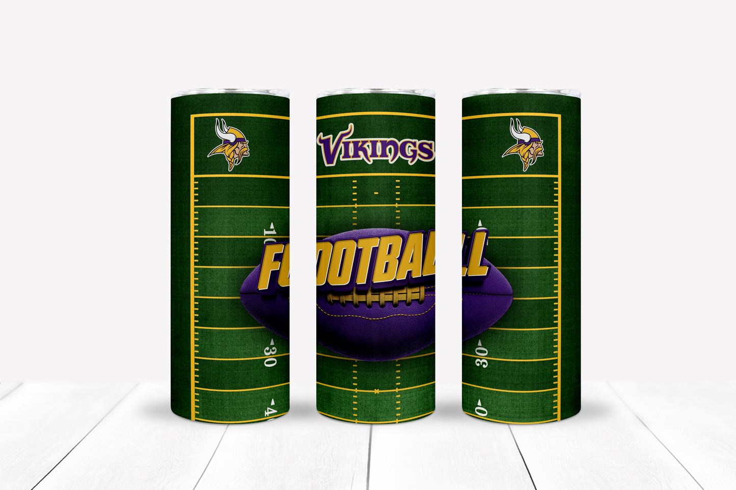 Football 20oz Sublimation Tumbler Image