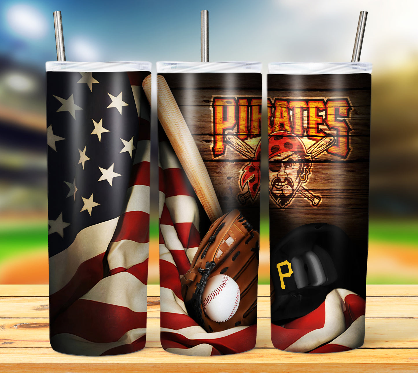 Baseball 20oz Sublimation Tumbler Image