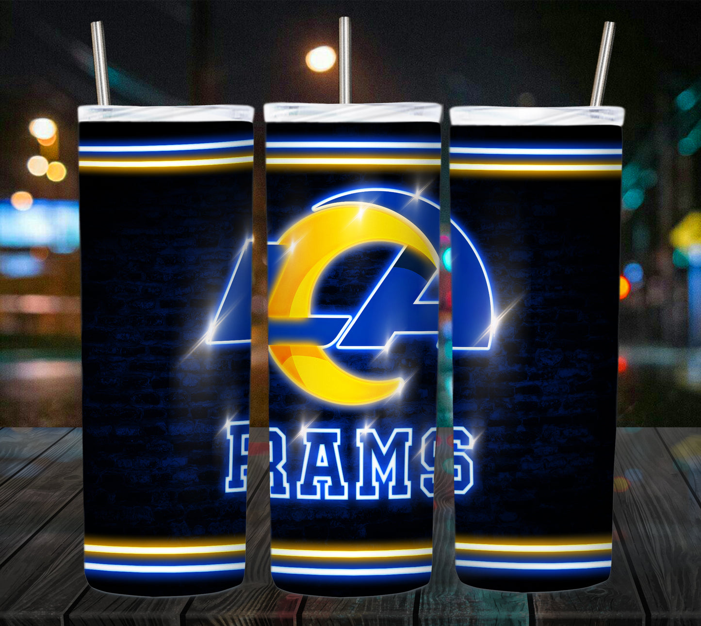 Football 20oz Sublimation Tumbler Image