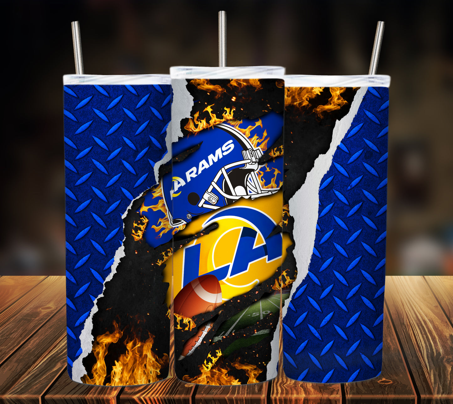 Football 20oz Sublimation Tumbler Image