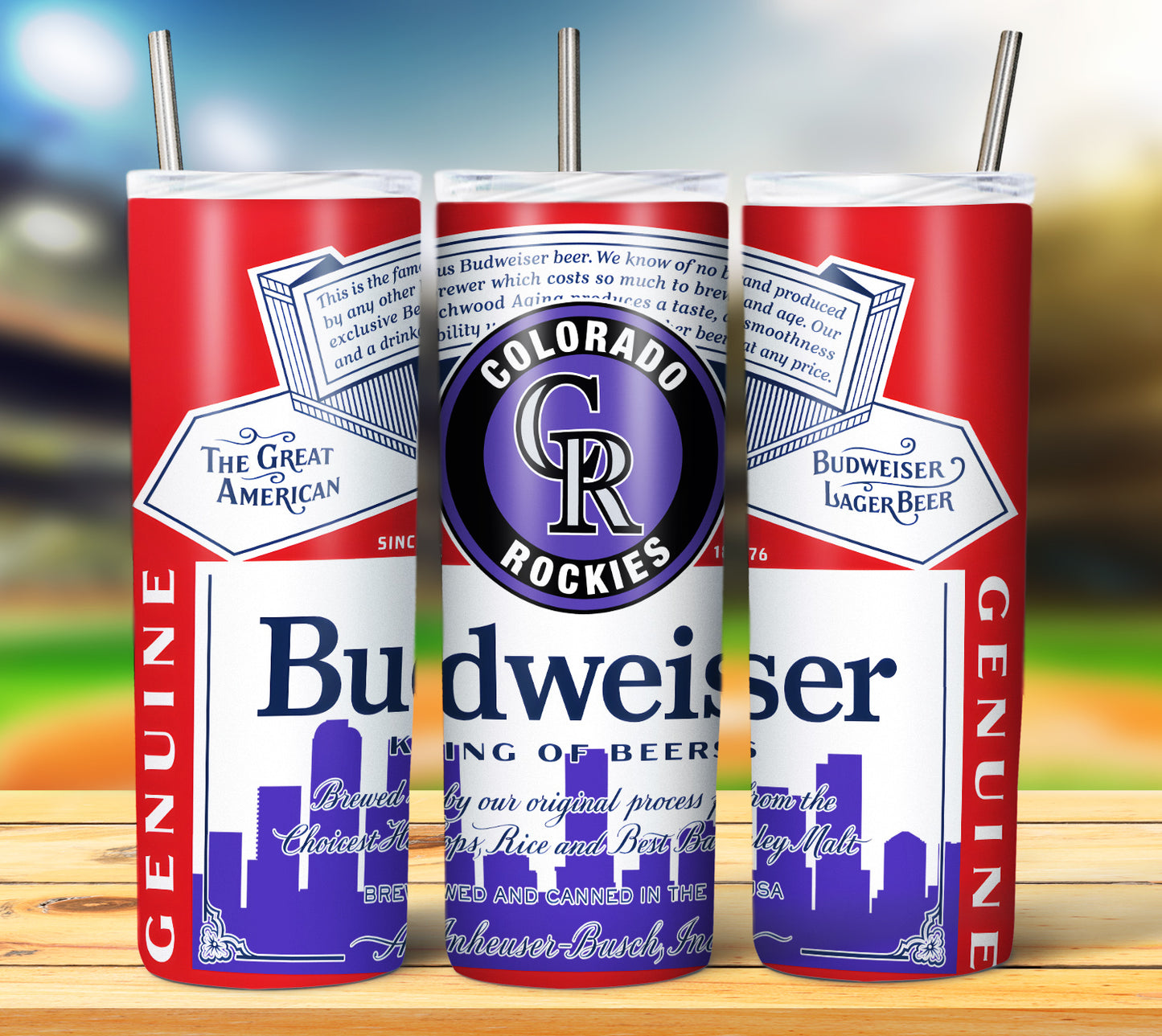 Baseball 20oz Sublimation Tumbler Image