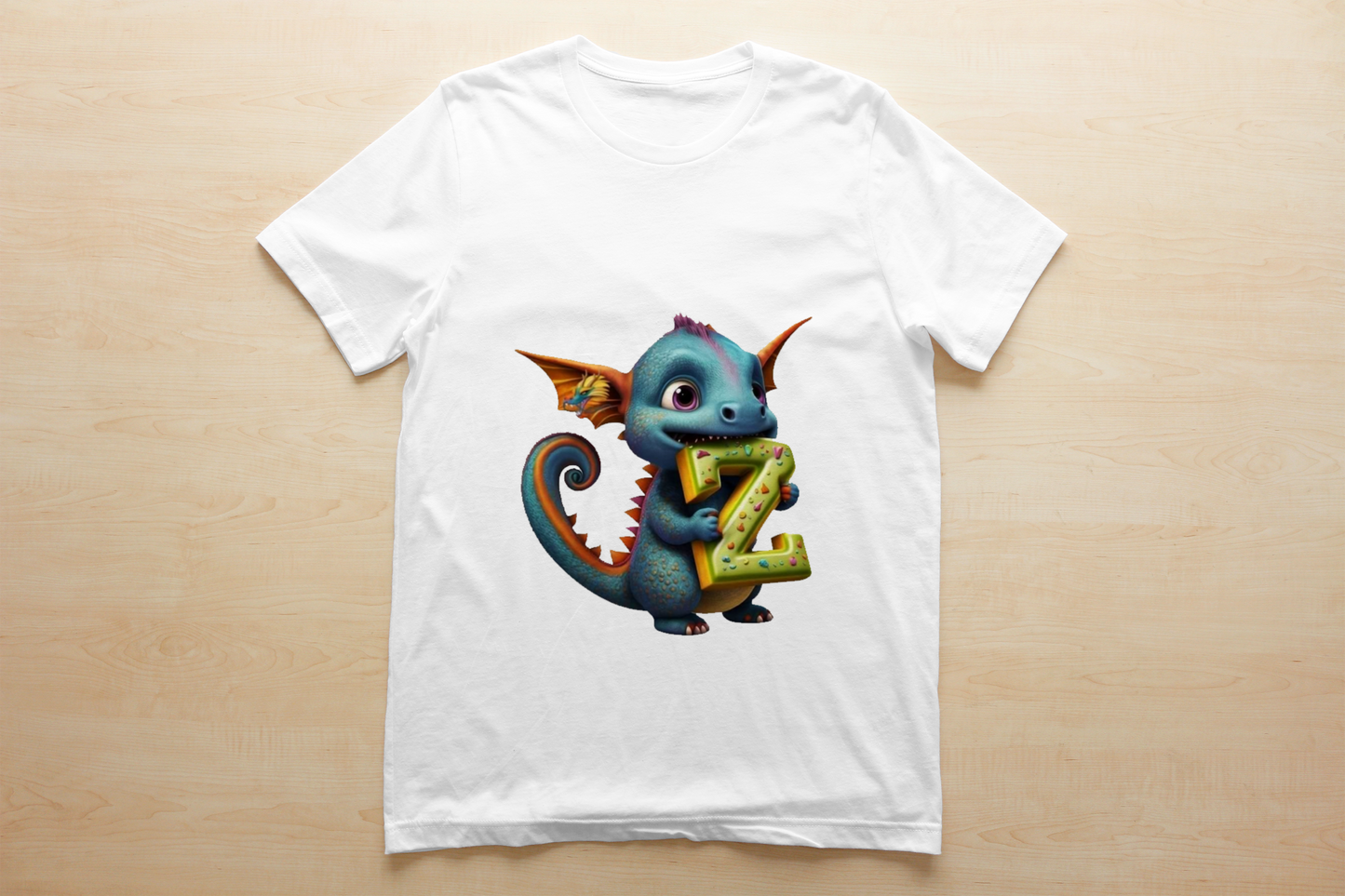 Kids ABC Dragon Images Sublimation/DTF T-Shirt Bundle