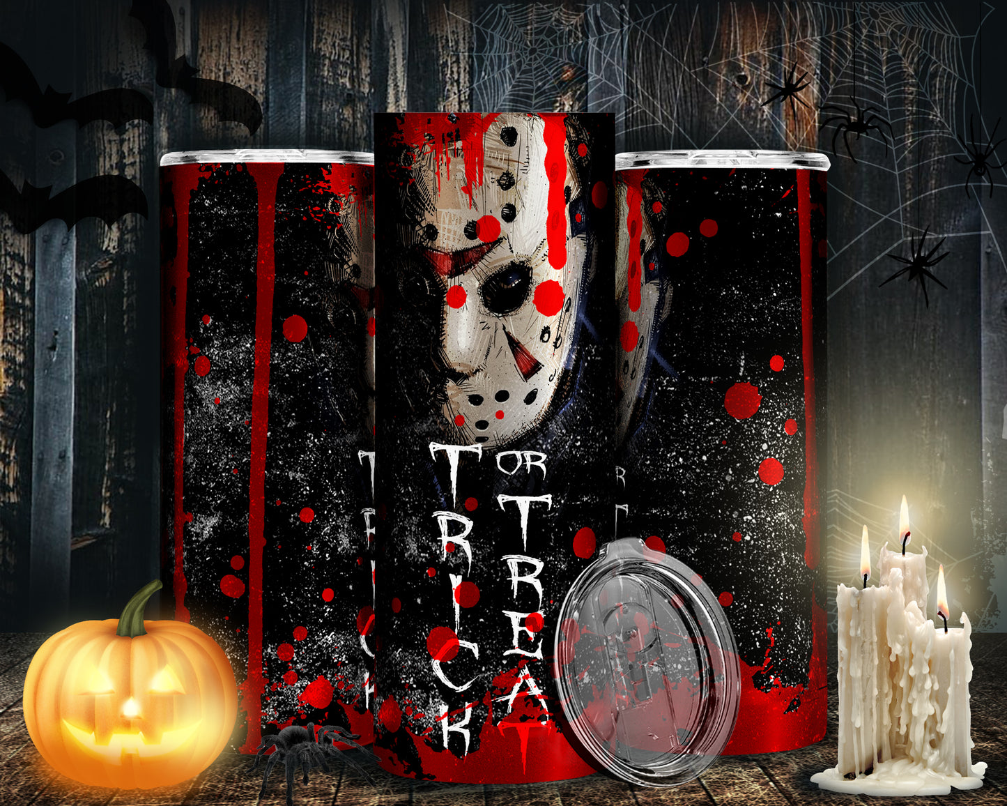 30 Horror Halloween Sublimation 20oz Images Bundle