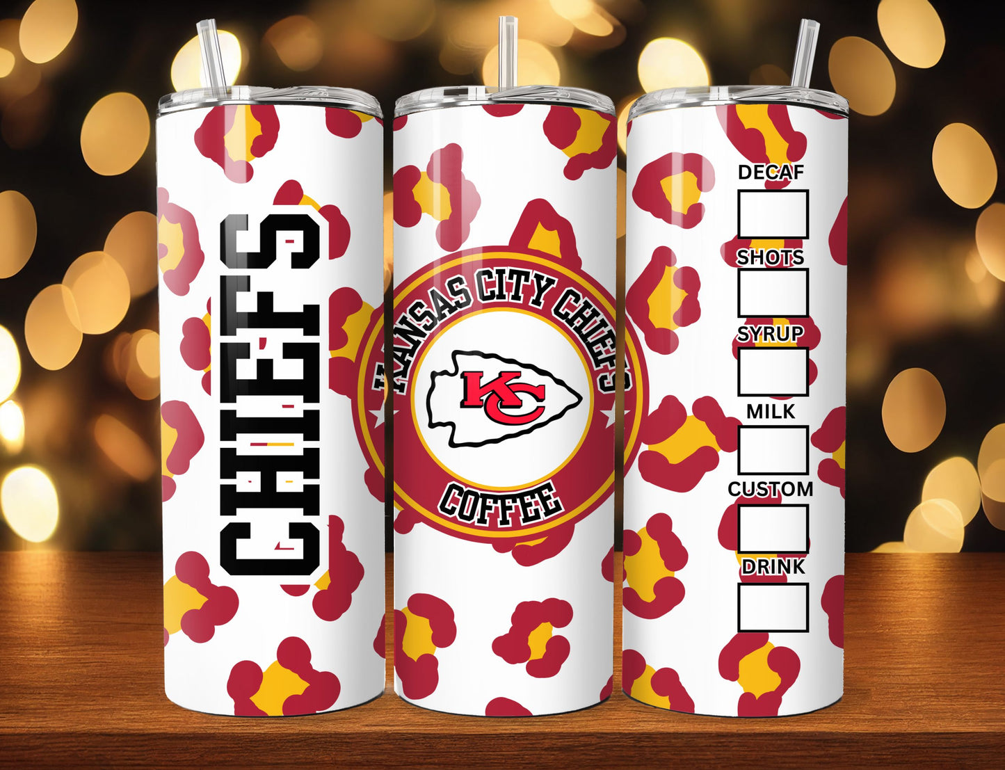 Football 20oz Sublimation Tumbler Image