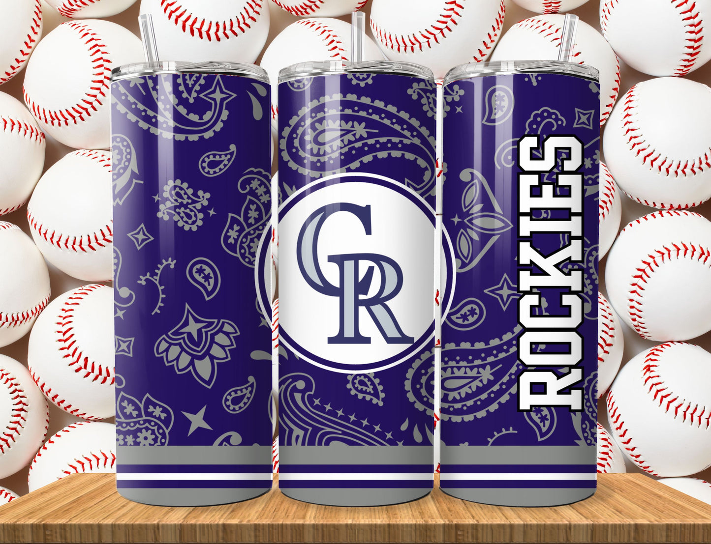 Baseball 20oz Sublimation Tumbler Image