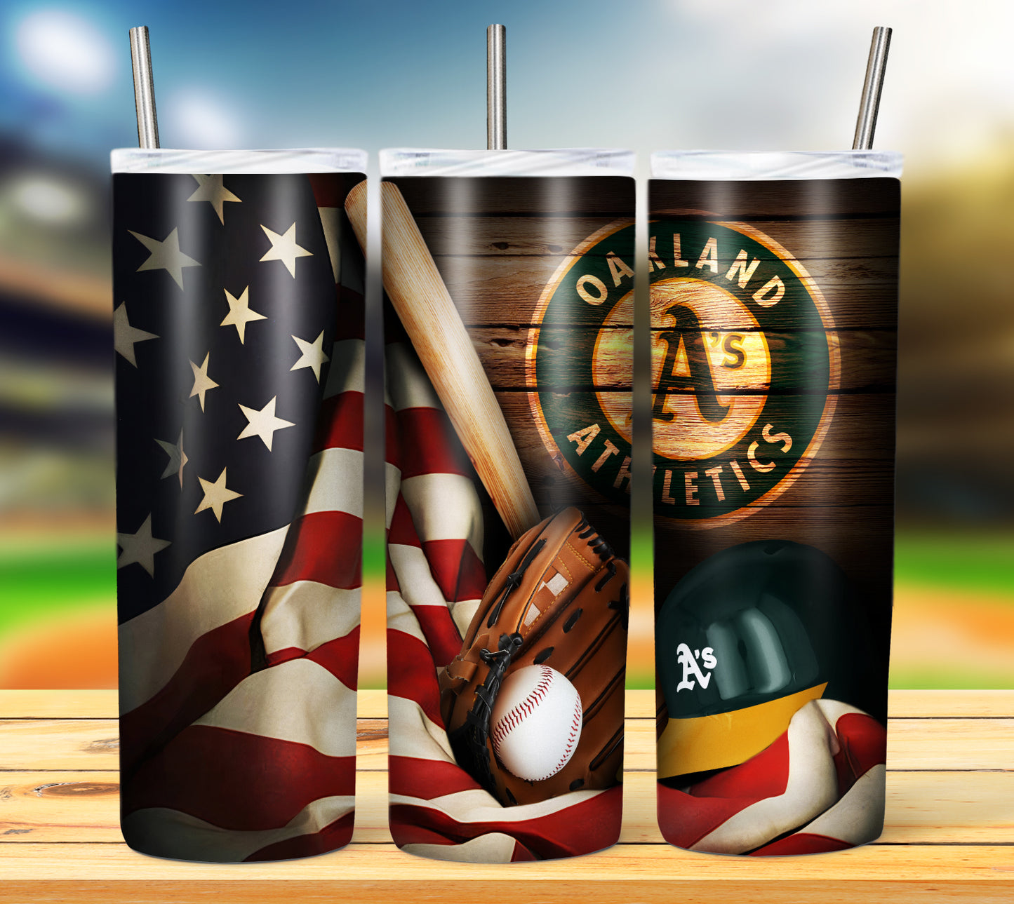 Baseball 20oz Sublimation Tumbler Image