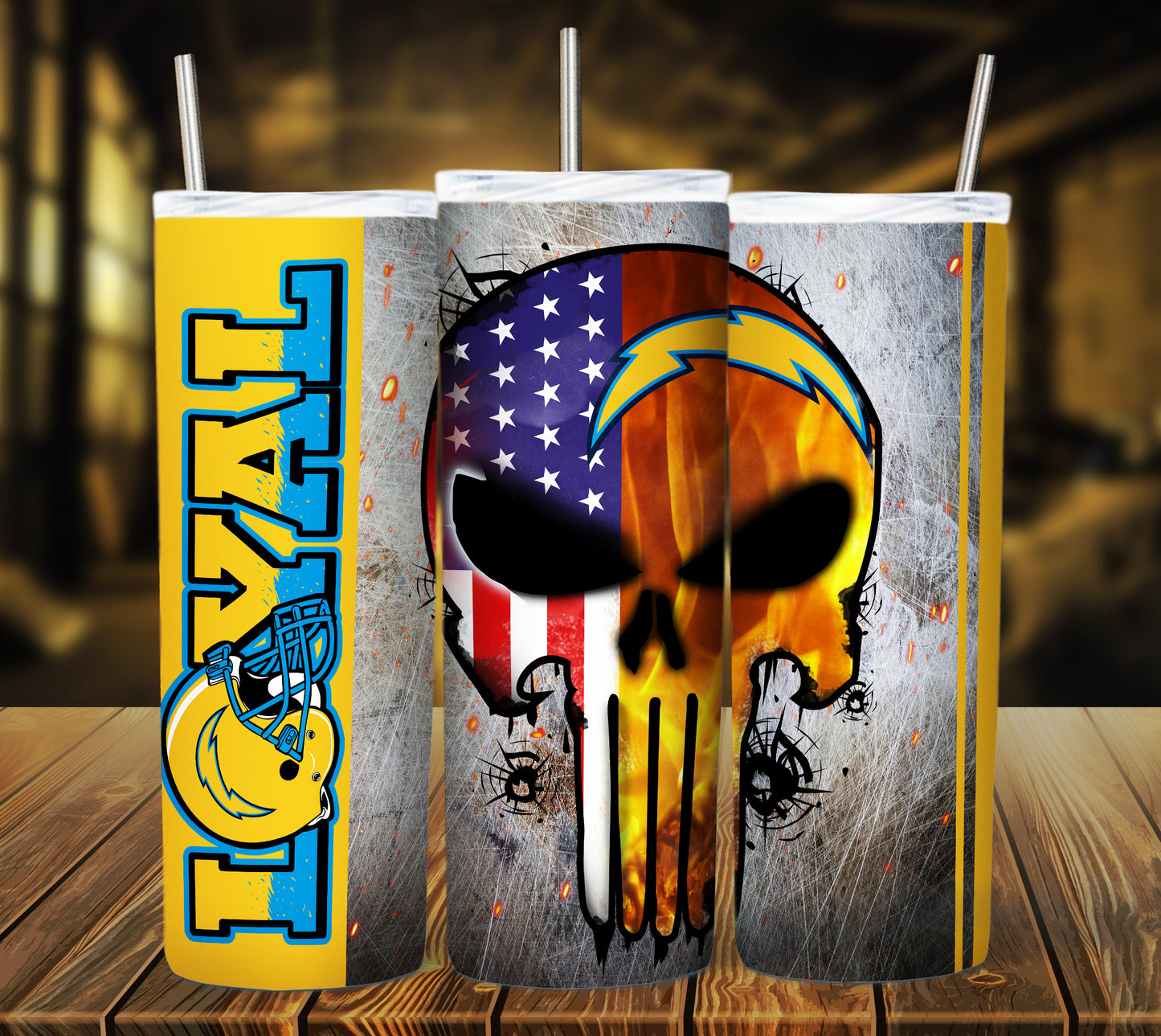 Football 20oz Sublimation Tumbler Image