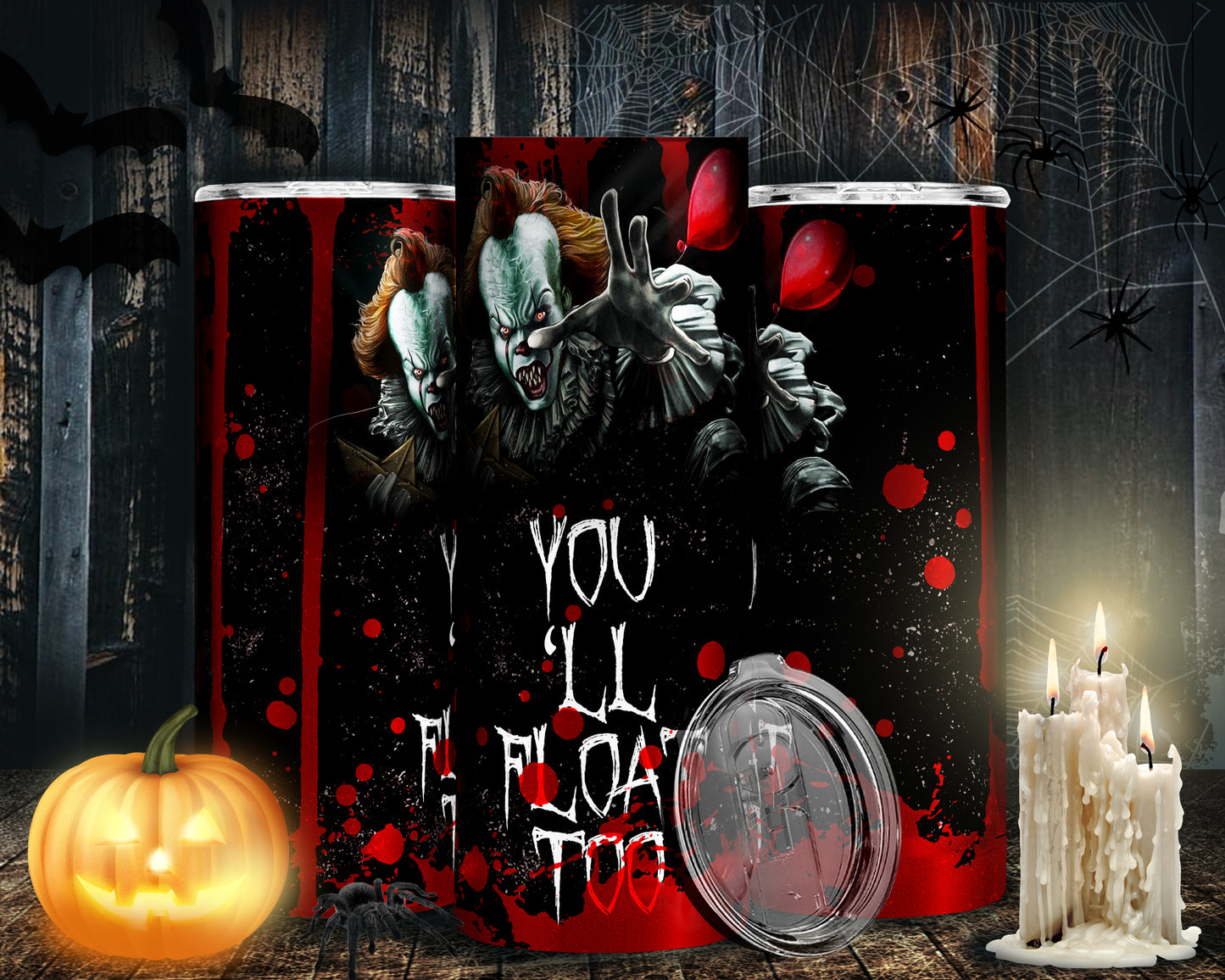 30 Horror Halloween Sublimation 20oz Images Bundle