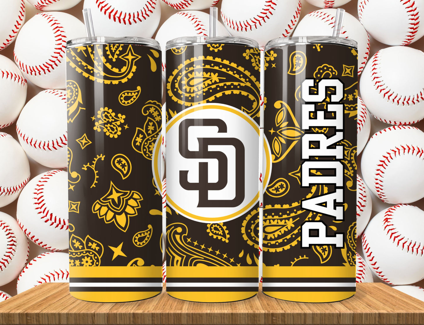 Baseball 20oz Sublimation Tumbler Image