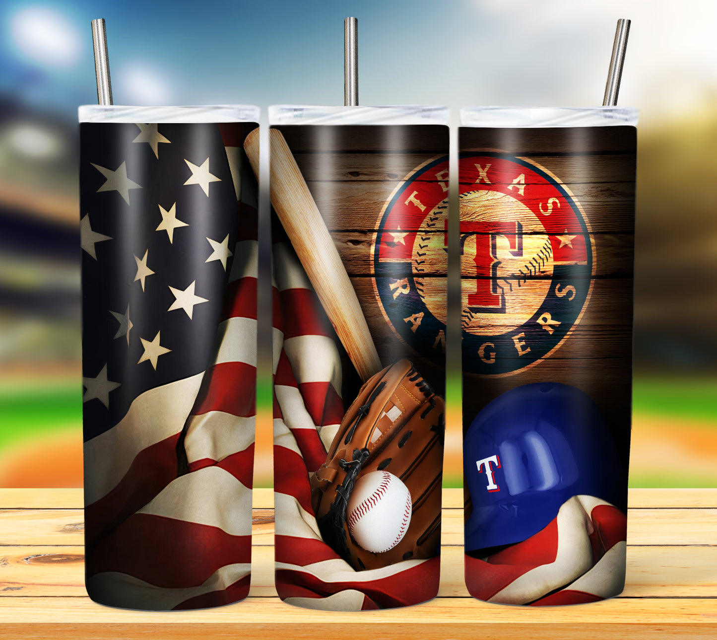 Baseball 20oz Sublimation Tumbler Image