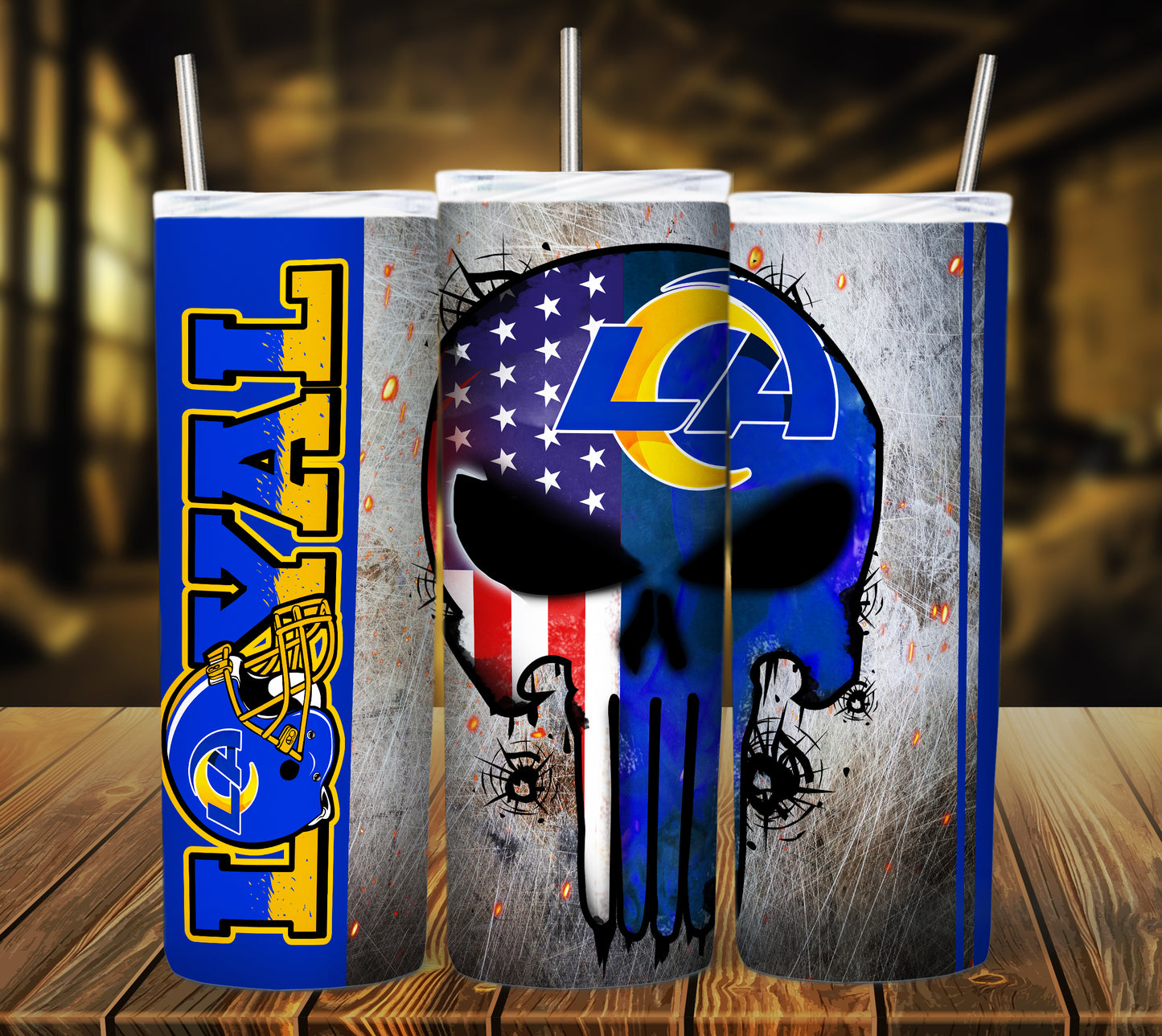 Football 20oz Sublimation Tumbler Image