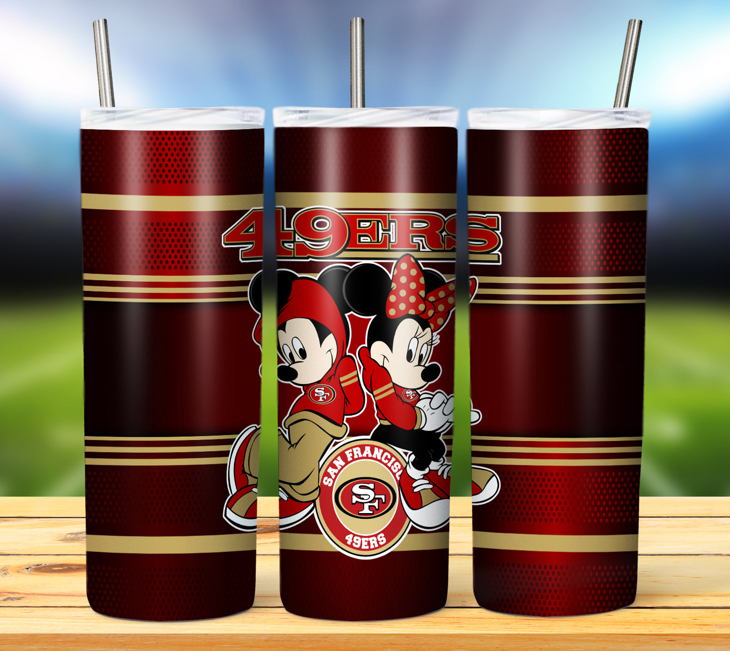 Football 20oz Sublimation Tumbler Image