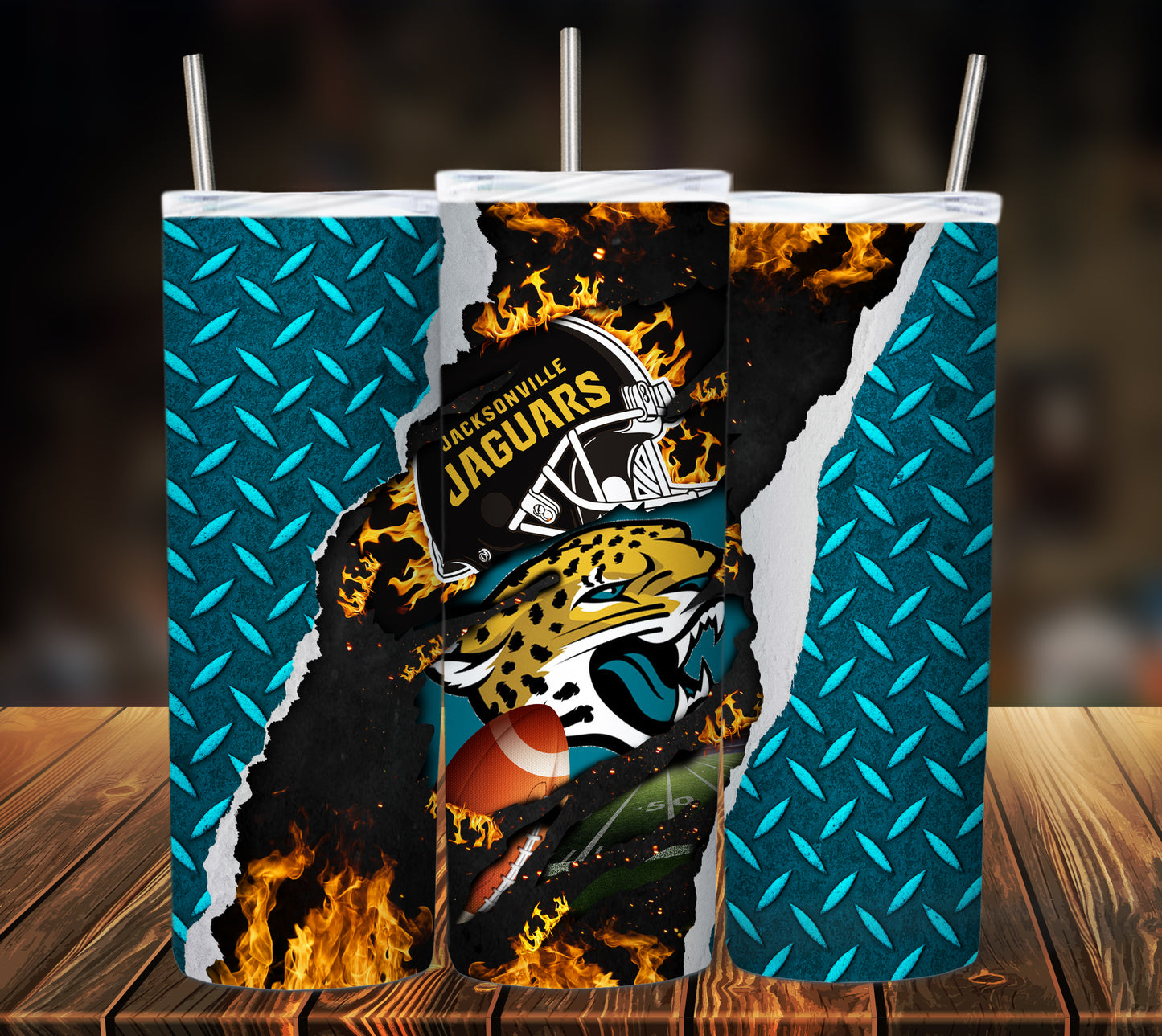 Football 20oz Sublimation Tumbler Image