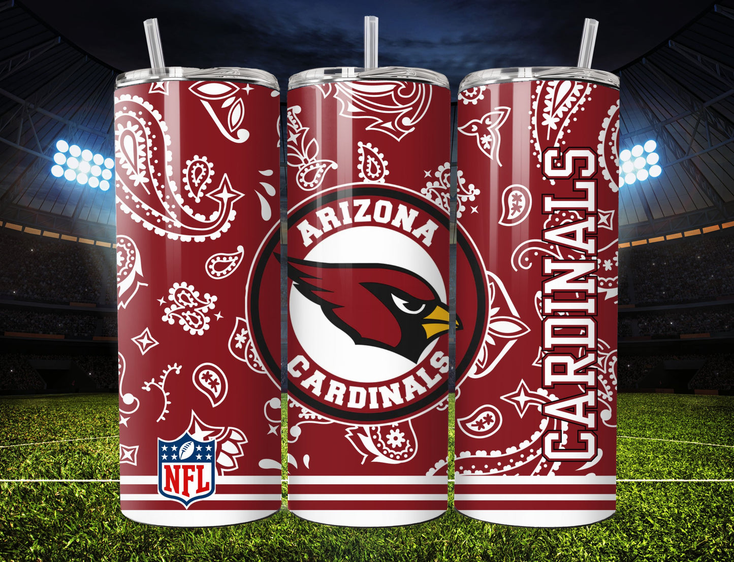 Football 20oz Sublimation Tumbler Image